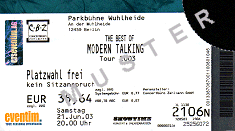 Das Konzert-Ticket